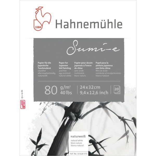 Carta da 80 g/m² 24 x 32 cm Hahnemuhle Sumi-e 